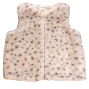 Cat & Jack Vest Faux Fur Animal Print Size 3T